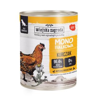WIEJSKA ZAGRODA Monobiałkowa Kurczak 800g karma mokra dla psów dorosłych