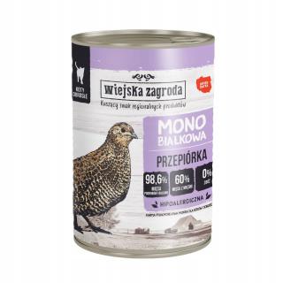 Wiejska Zagroda Monobiałkowa Przepiórka 400g