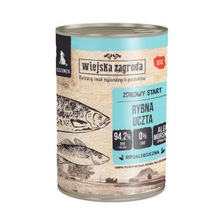 WIEJSKA ZAGRODA Rybna uczta 400g karma mokra dla szczeniąt