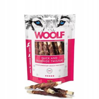 WOOLF duck and rawhide twister 100g