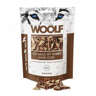 WOOLF Triangle królik i dorsz przysmak dla psa  100g