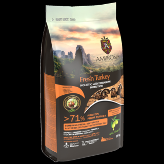 AMBROSIA Dog Mediterranean Light Fresh Turkey Adult - 1,5kg