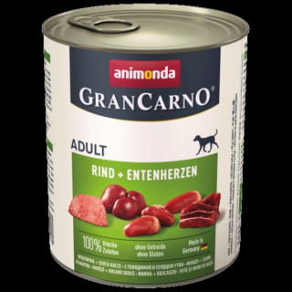 Animonda GranCarno Adult Rind + Entenherzen - 400g