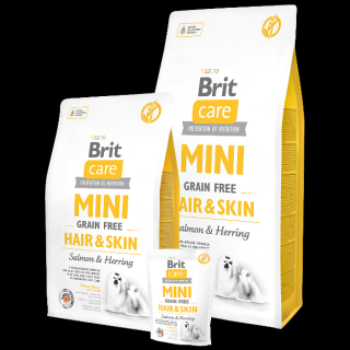 Brit Care Mini Grain Free Hair  Skin Salmon  Herring  - 2kg