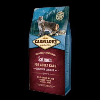 Carnilove Cat Salmon Sensitive  Long Hair - łosoś - 400g