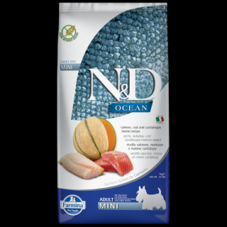 Farmina Dog ND Ocean Salmon, Cod  Melon Adult Mini - 7kg