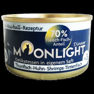 Moonlight Dinner N°3 - tuńczyk, kurczak, krewetki i kałamarnica - 80g