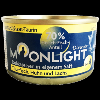 Moonlight Dinner N°4 - tuńczyk, kurczak i łosoś - 80g