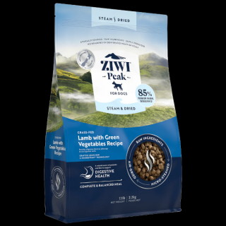 Ziwi Peak Steam  Dried Lamb with Green Vegetables Recipe - 1,5kg