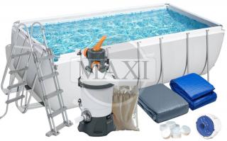 12w1 BASEN OGRODOWY POWER STEEL 412x201x122 cm - BESTWAY 56457
