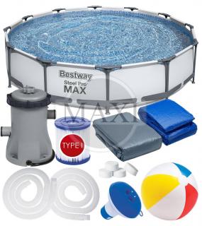 12w1 BASEN STELAŻOWY PRO MAX 366x76 cm - BESTWAY 56416