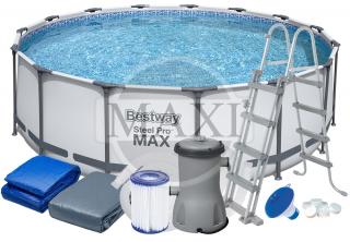 12w1 BASEN STELAŻOWY PRO MAX 457x122 cm - BESTWAY 56438