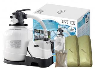 GENERATOR CHLORU 11 g/h + POMPA PIASKOWA 10000 L/h + PIASEK - INTEX 26680