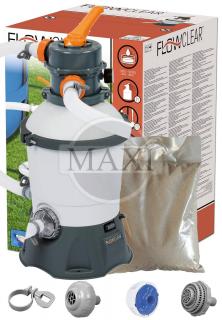 POMPA PIASKOWA DO BASENU 3028 L/h + PIASEK - BESTWAY 58515