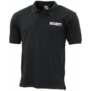 Bawełniana koszulka Polo MFH Security czarna Koszulka Polo