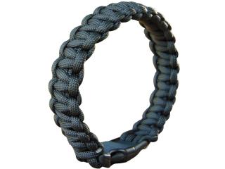 BRANSOLETKA LINA PARACORD  19mm CZARNA  MFH Czarna bransoletka z paracordu