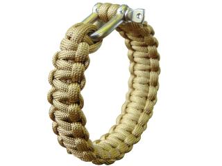 BRANSOLETKA LINA PARACORD  23mm COYOTE  MFH Czarna bransoletka z paracordu