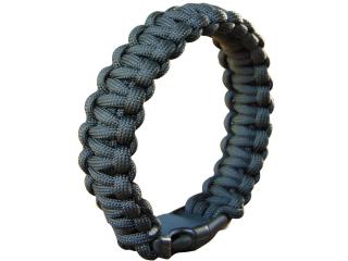 BRANSOLETKA LINA PARACORD 23mm CZARNA MFH Czarna bransoletka z paracordu