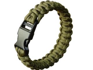 BRANSOLETKA LINA PARACORD  23mm oliv   MFH Czarna bransoletka z paracordu