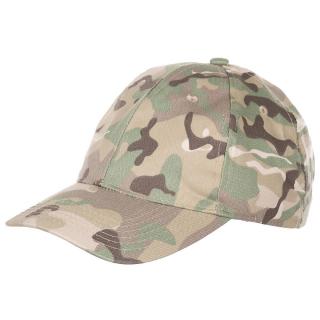 CZAPKA BASEBALLOWA DZIECIĘCA MULTICAM MFH CZAPKA Z DASZKIEM KAMUFLAŻ MULTICAM