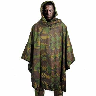 Holenderskie  poncho tarp wzmacniane oryginał używane 160 x 220 PELERYNA PRZECIWDESZCZOWA WZÓR US