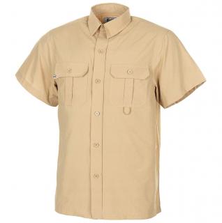 Koszula outdoorowa krótki rękaw khaki koszula outdoorowa khaki