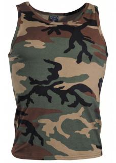 Koszulka US  Tank-Top woodland brunatny zielony 170 g