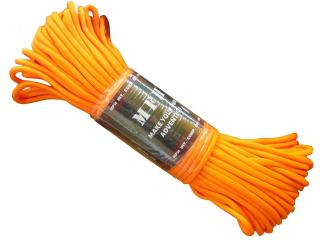 Paracord - MFH  4 mm - 100 FT Lina orange Linka 100 stóp z USA