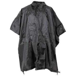 PONCHO US BLACK RIP - STOP MFH PELERYNA PRZECIWDESZCZOWA WZÓR US