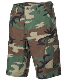 Spodnie US Bermuda BDU Rip Stop woodland-stonewashed SPODNIE WOJSKOWE