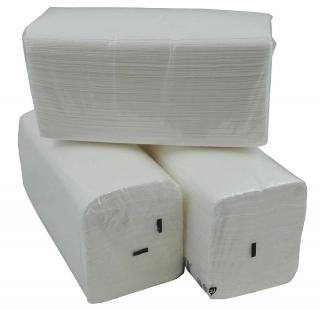 Ręczniki papierowe składane ZZ 4000szt. Białe Celuloza