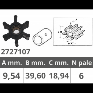 WIRNIK Jabsco, Johnson, Vetus, Yanmar, Volvo Penta 43827