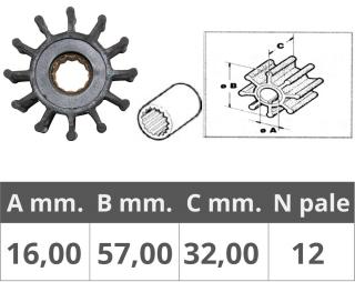 WIRNIK POMPY WODY 14,5/57/32  43286