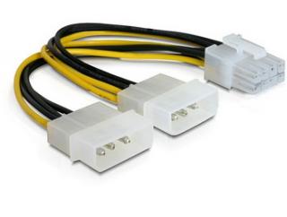 DELOCK 82397 Kabel zasilający MOLEX - PCIEx VGA