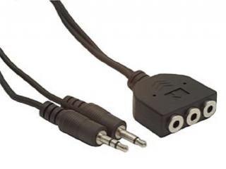 Gembird CC-MIC-1 Adapter Audio Jack typu "Y" (2 x m/3 x z)