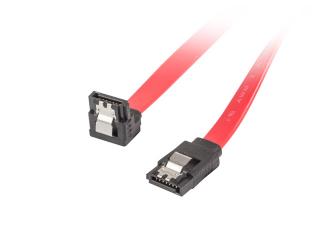 Lanberg Kabel danych SATA III 50cm kątowy zatrzaski