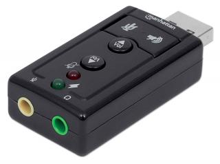 MANHATTAN 152341 Karta dźwiękowa 7.1 3D USB 2x Jack 3,5 mm