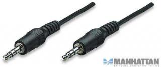 MANHATTAN 322812 Kabel Audio Stereo Jack M/M 0.9m