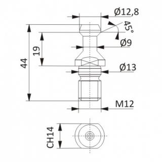 KOŃCÓWKI DO UCHWYTÓW ISO 30 CDM12ALB