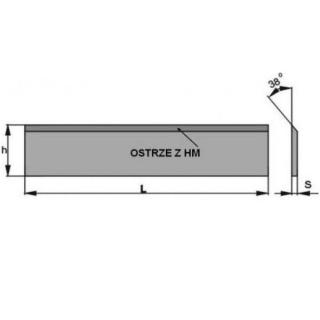 NOŻE PROSTE HM 30 MM