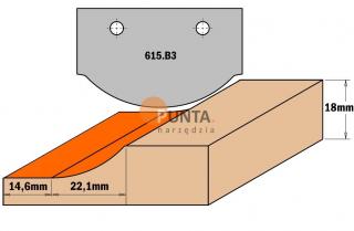 PŁYTKA WYMIENNA 615.B3 DO FREZA 615.500B