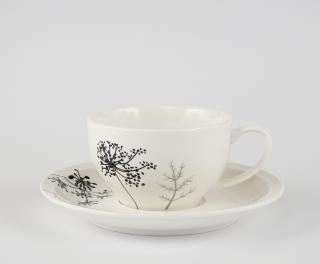 Porcelanowa filiżanka ze spodkiem DMUCHAWCE