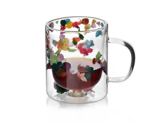 Szklany kubek termiczny Peter Flowers 300 ml