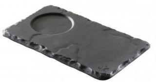 Zestaw 6 porcelanowych tac BASALT Revol 14 x 8 cm