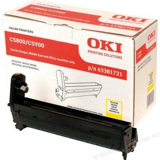 Bęben OKI C5800 / C5900 / C5550MFP Yellow (20k) - 43381721