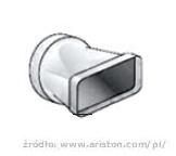 Ariston 3208043 - Złączka pozioma ABS fi 125 mm - 150x70 mm