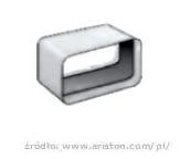 Ariston 3208045 - Pozioma złączka ABS dla prostokątnego przewodu 150x70 mm