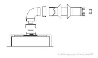 Ariston SGA FB  - Zestaw odprowadzenia spalin (704760)