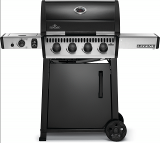 Grill gazowy Legend 425 z palnikiem bocznym Sizzle Zone™, Czarny