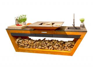 Kuchnia Grillowa Rolling Kitchen (zlewozmywak) Corten